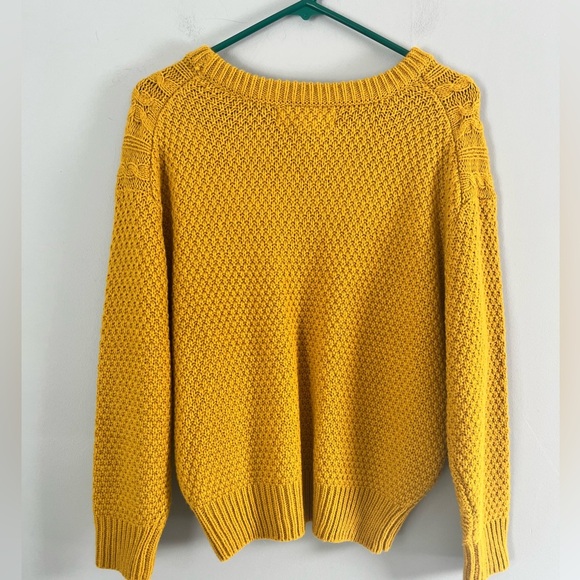 Workshop Republic Clothing Wool Blend Knit Sweater Sz XS yellow Round Neck - Picture 2 of 8